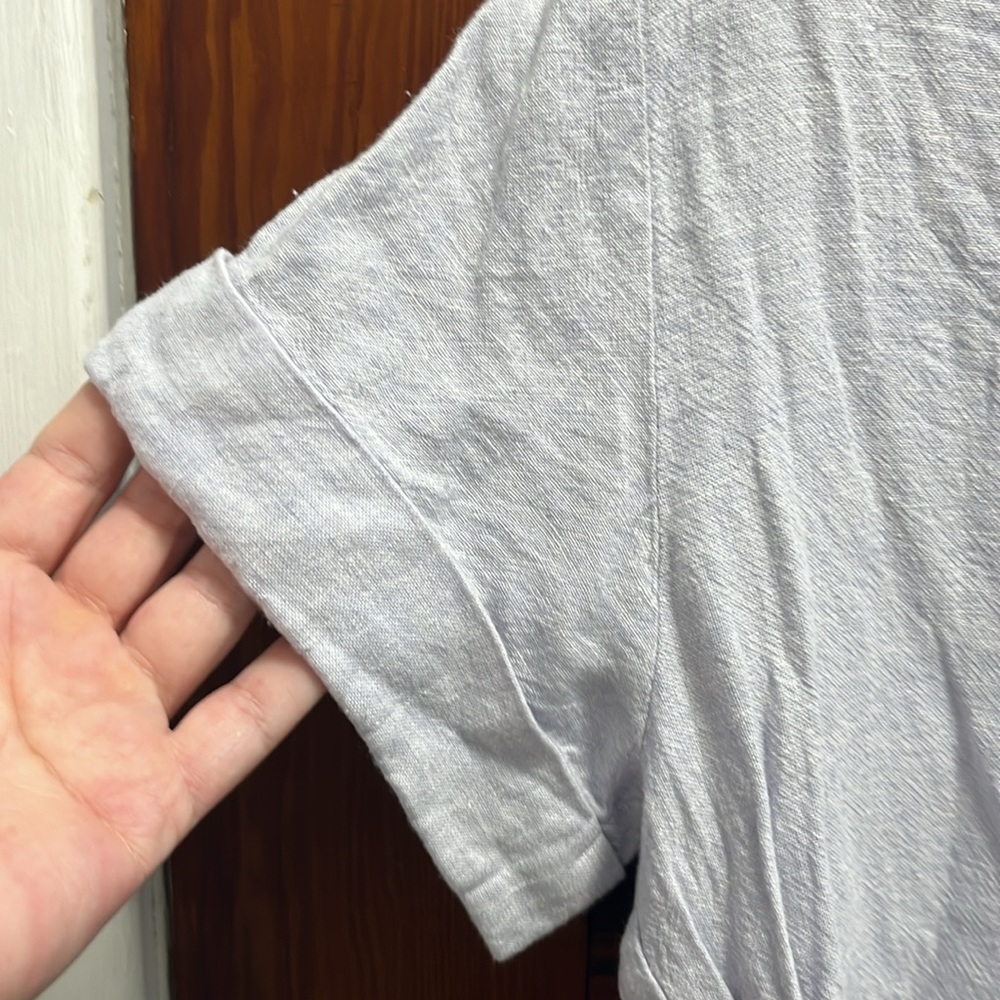 Madewell Linen-Blend Swenson Popover Shirt in Distant Lavender size XS - Picture 6 of 8